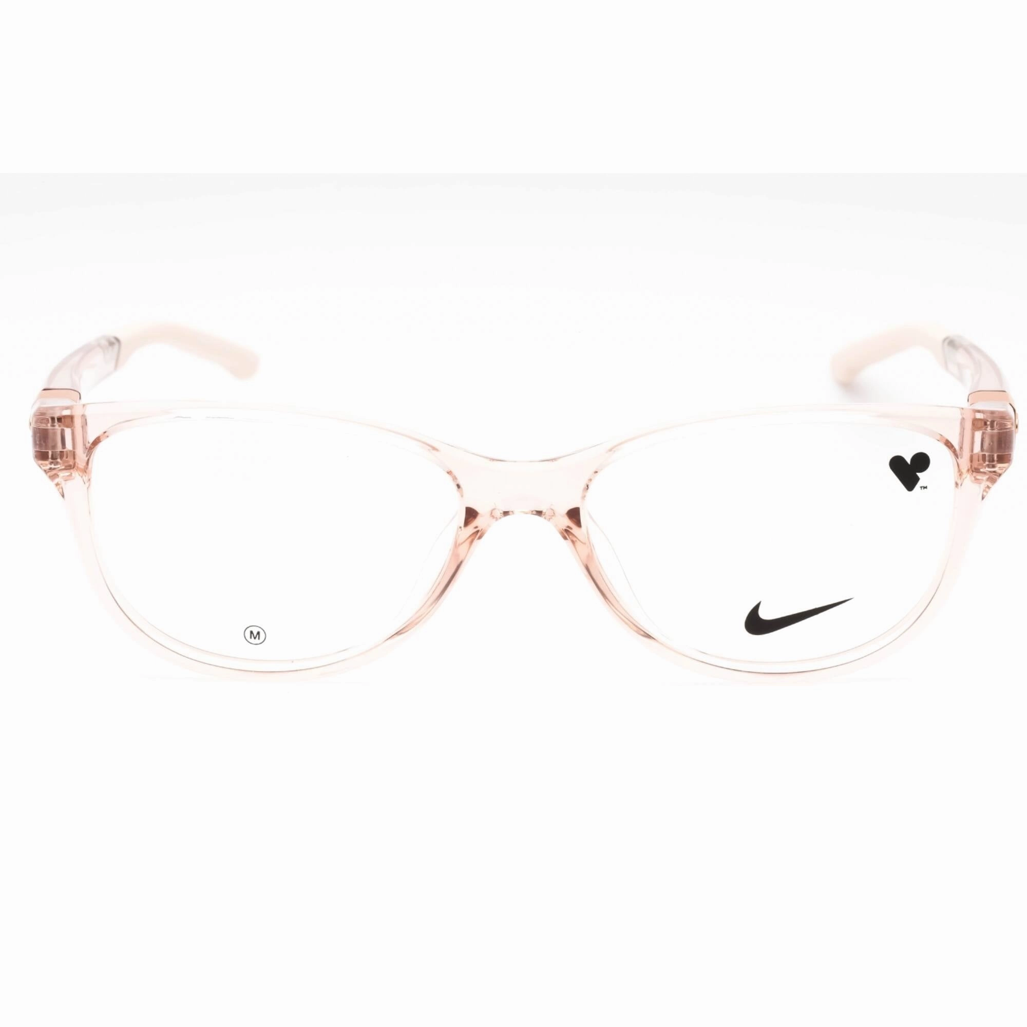 Nike Women's Eyeglasses - Blush Plastic Oval Full Rim Frame | NIKE 7155 682