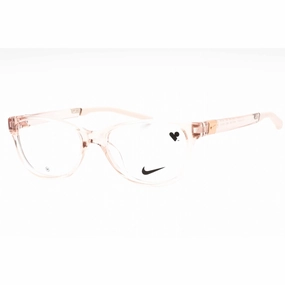 Nike Women's Eyeglasses - Blush Plastic Oval Full Rim Frame | NIKE 7155 682