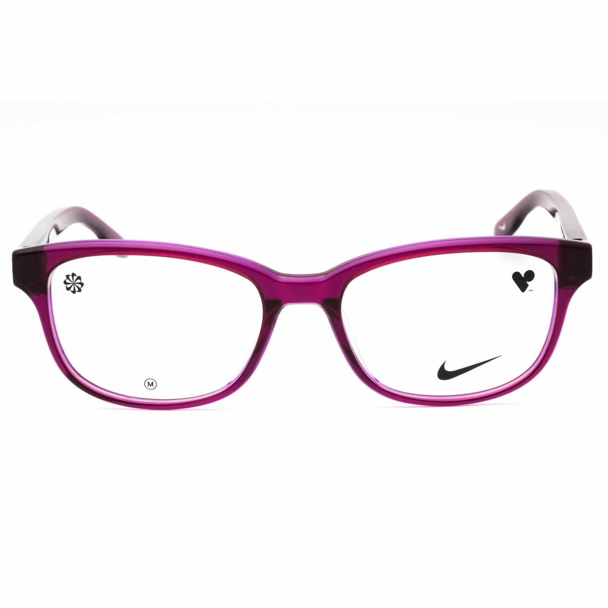 Nike Women's Eyeglasses - Crystal Violet Laminate Acetate Cat Eye | NIKE 7165 516