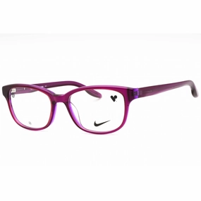 Nike Women's Eyeglasses - Crystal Violet Laminate Acetate Cat Eye | NIKE 7165 516
