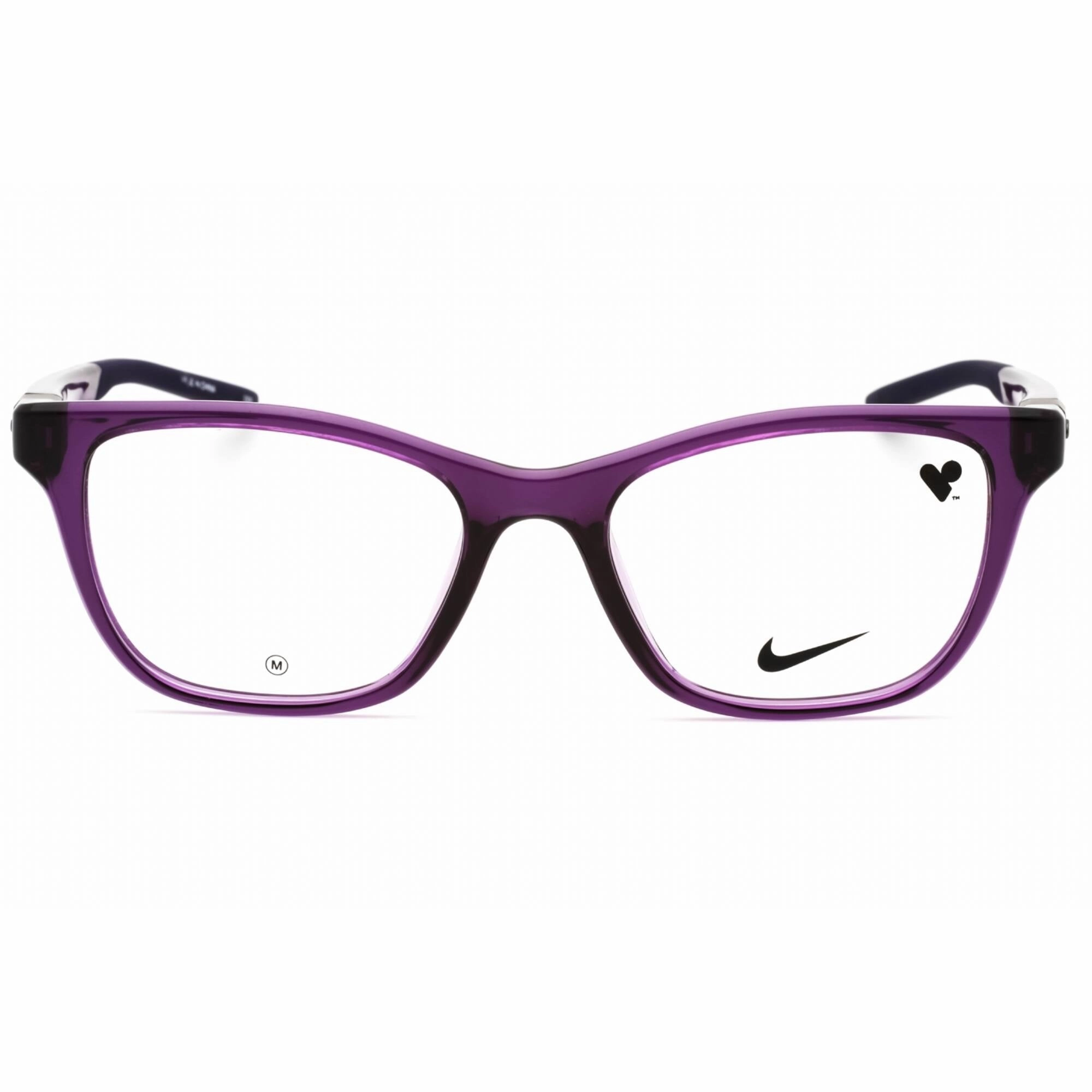 Nike Women's Eyeglasses - Disco Purple Injected Propionate Cat Eye | NIKE 7154 524