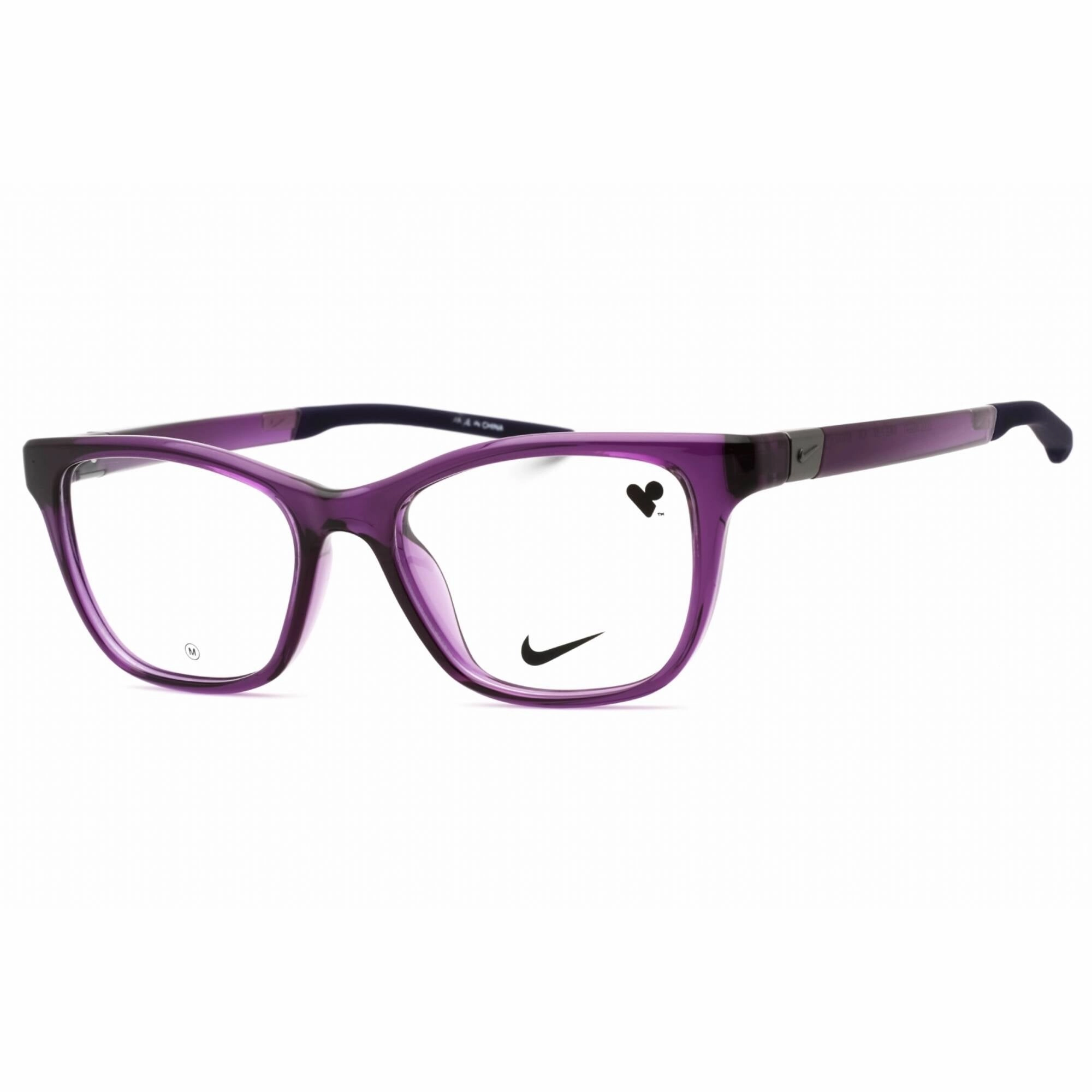 Nike Women's Eyeglasses - Disco Purple Injected Propionate Cat Eye | NIKE 7154 524