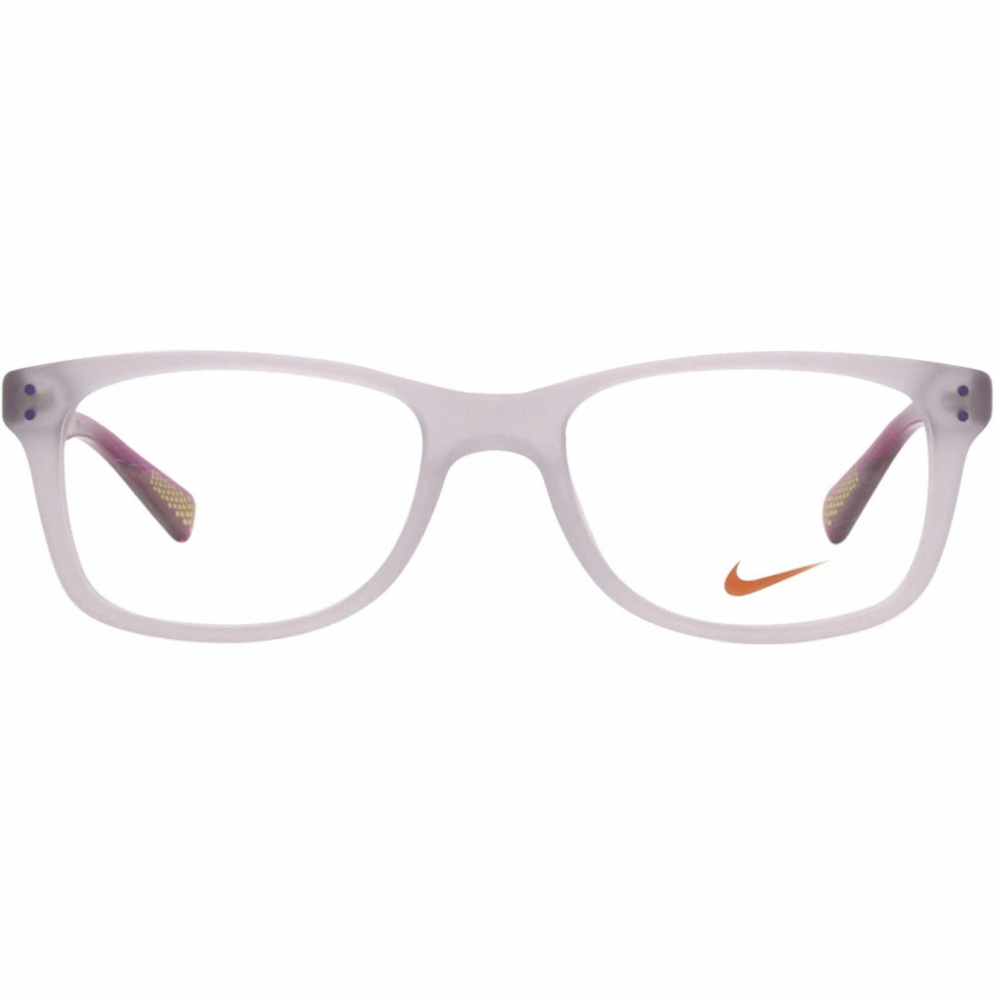 Nike Women's Eyeglasses - Hyper Violet Wolf Grey Plastic Full Rim Frame | NIKE 5538 51