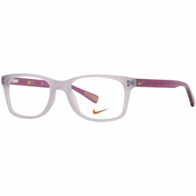 Nike Women's Eyeglasses - Hyper Violet Wolf Grey Plastic Full Rim Frame | NIKE 5538 51