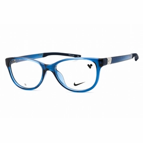 Nike Women's Eyeglasses - Industrial Blue Cat Eye Full Rim Frame | NIKE 7155 423