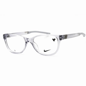 Nike Women's Eyeglasses - Wolf Grey Plastic Cat Eye Full Rim Frame | NIKE 7155 030
