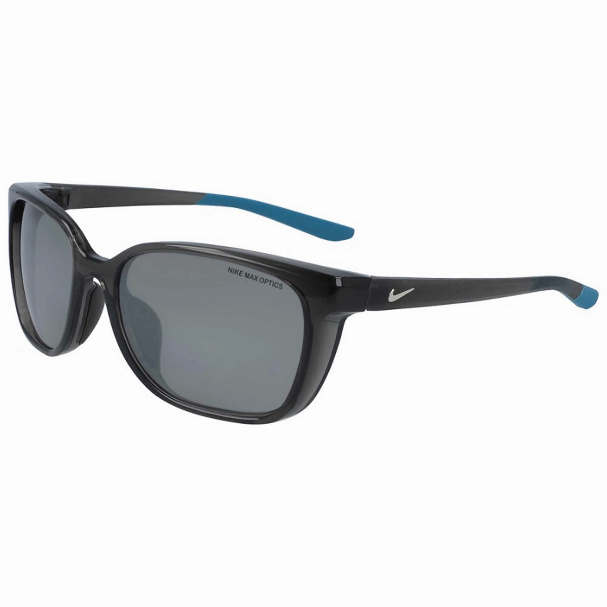 Nike Women's Sunglasses - Silver Flash Lens Tr90 Square Frame | SENTIMENT CT7886 060