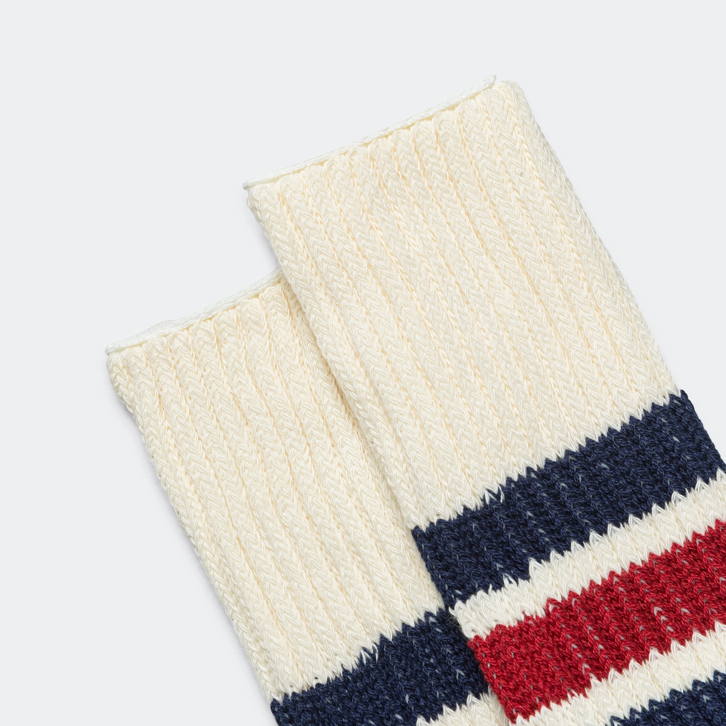 Old School Crew Sock - Navy/Red