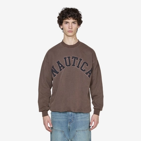 Pigment Dyed Wappen Logo Sweat Sand