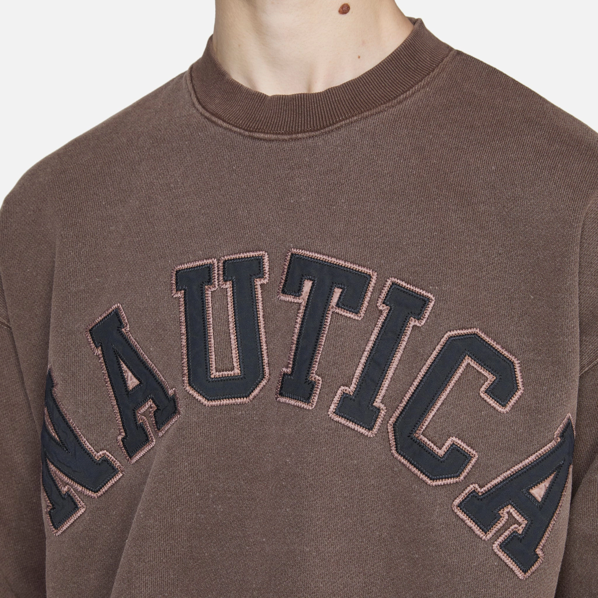 Pigment Dyed Wappen Logo Sweat Sand