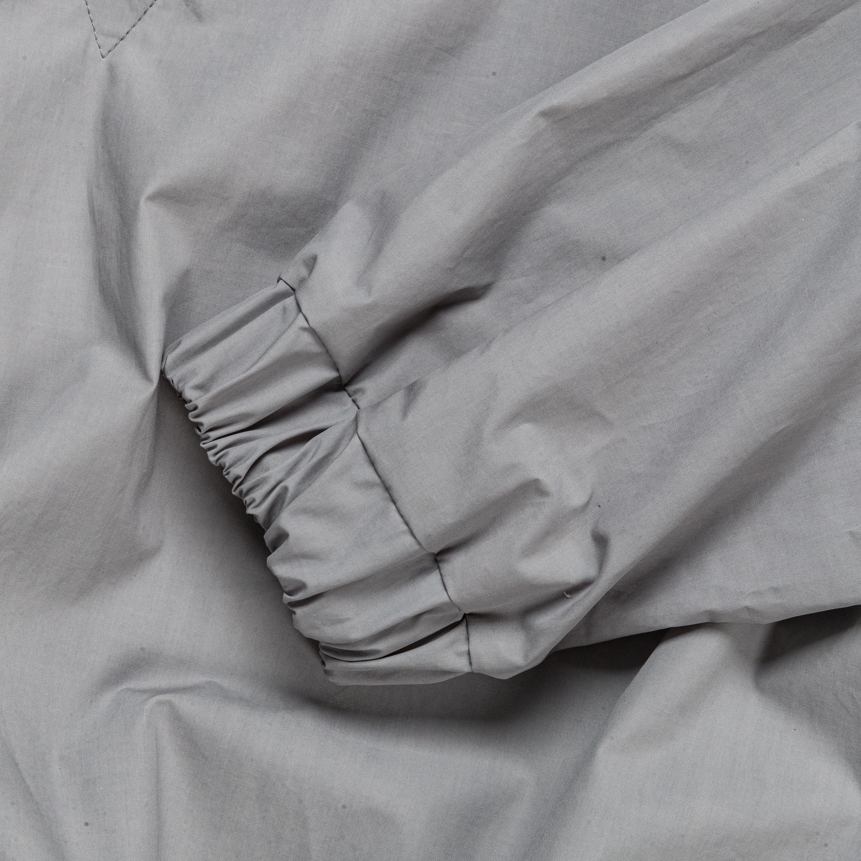 Popeline Waxed Windbreaker - Inox