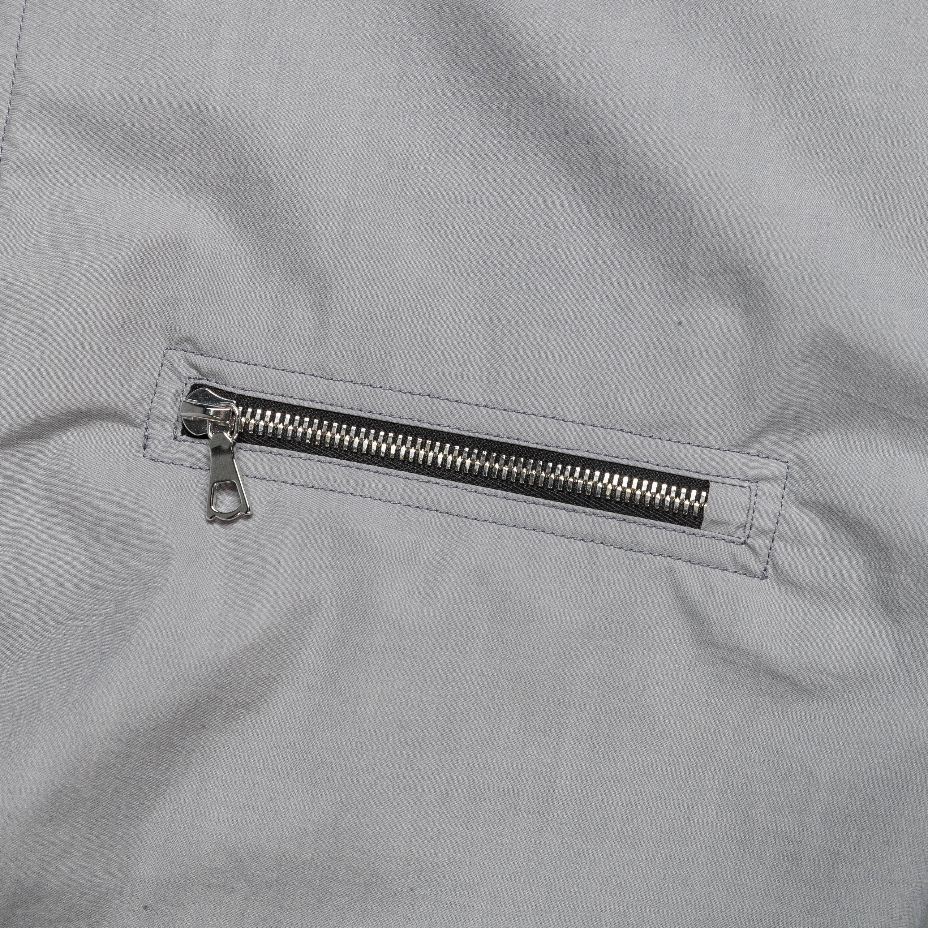 Popeline Waxed Windbreaker - Inox