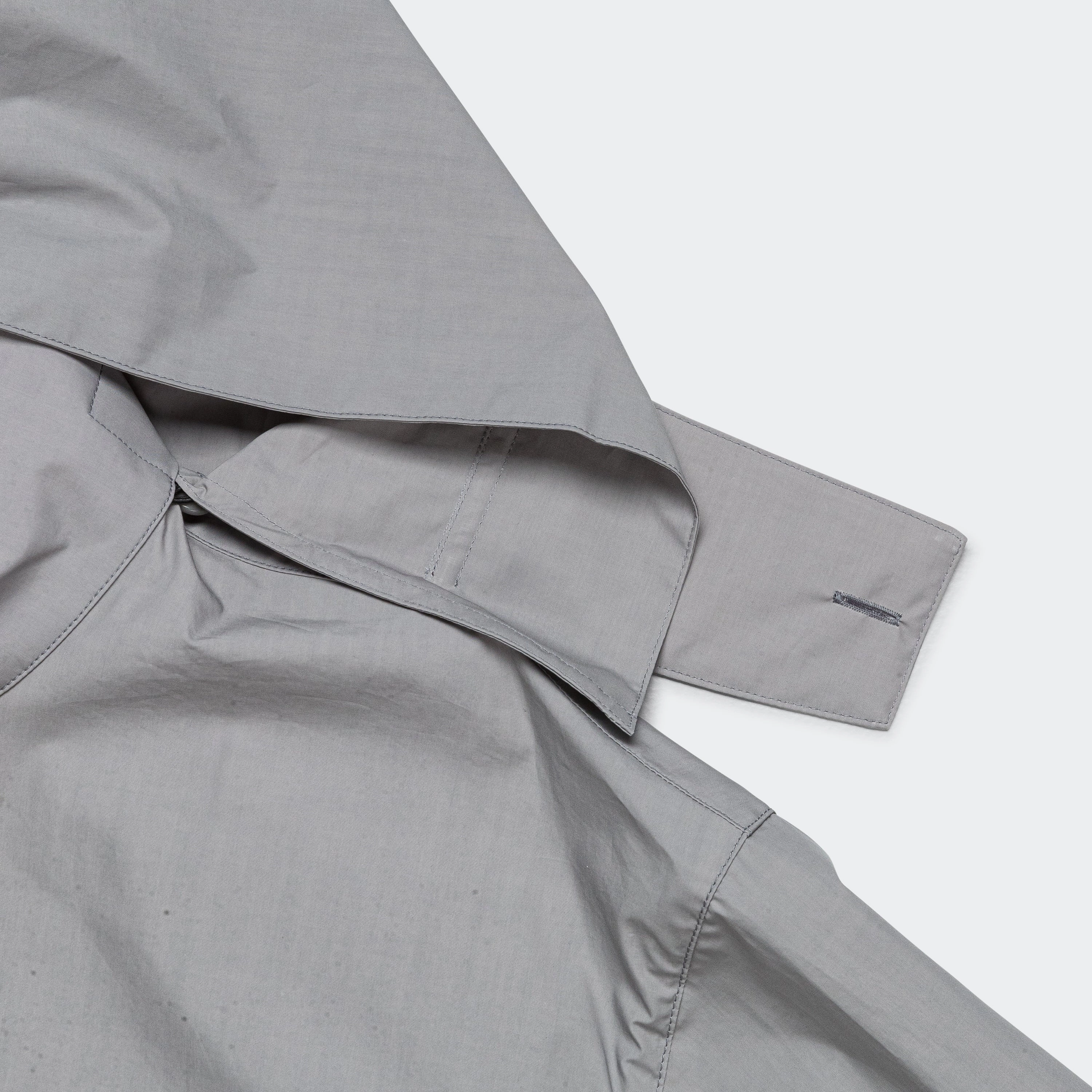 Popeline Waxed Windbreaker - Inox