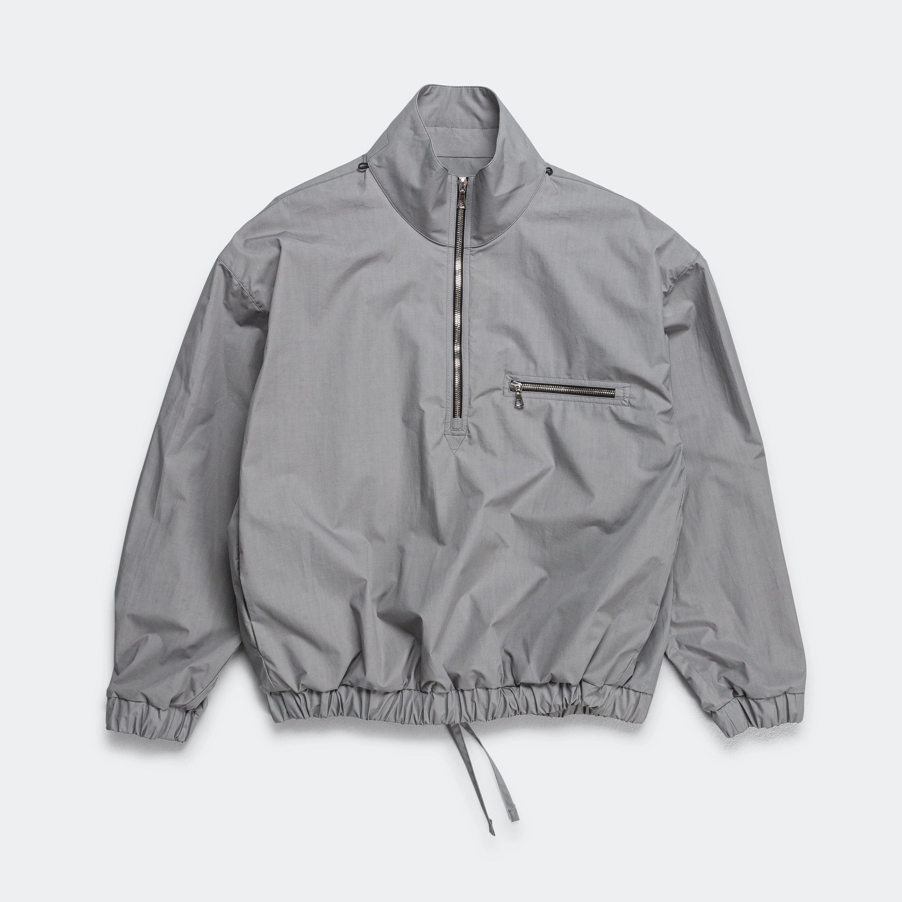Popeline Waxed Windbreaker - Inox