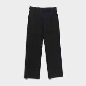 Popeline Wool Trousers - Black