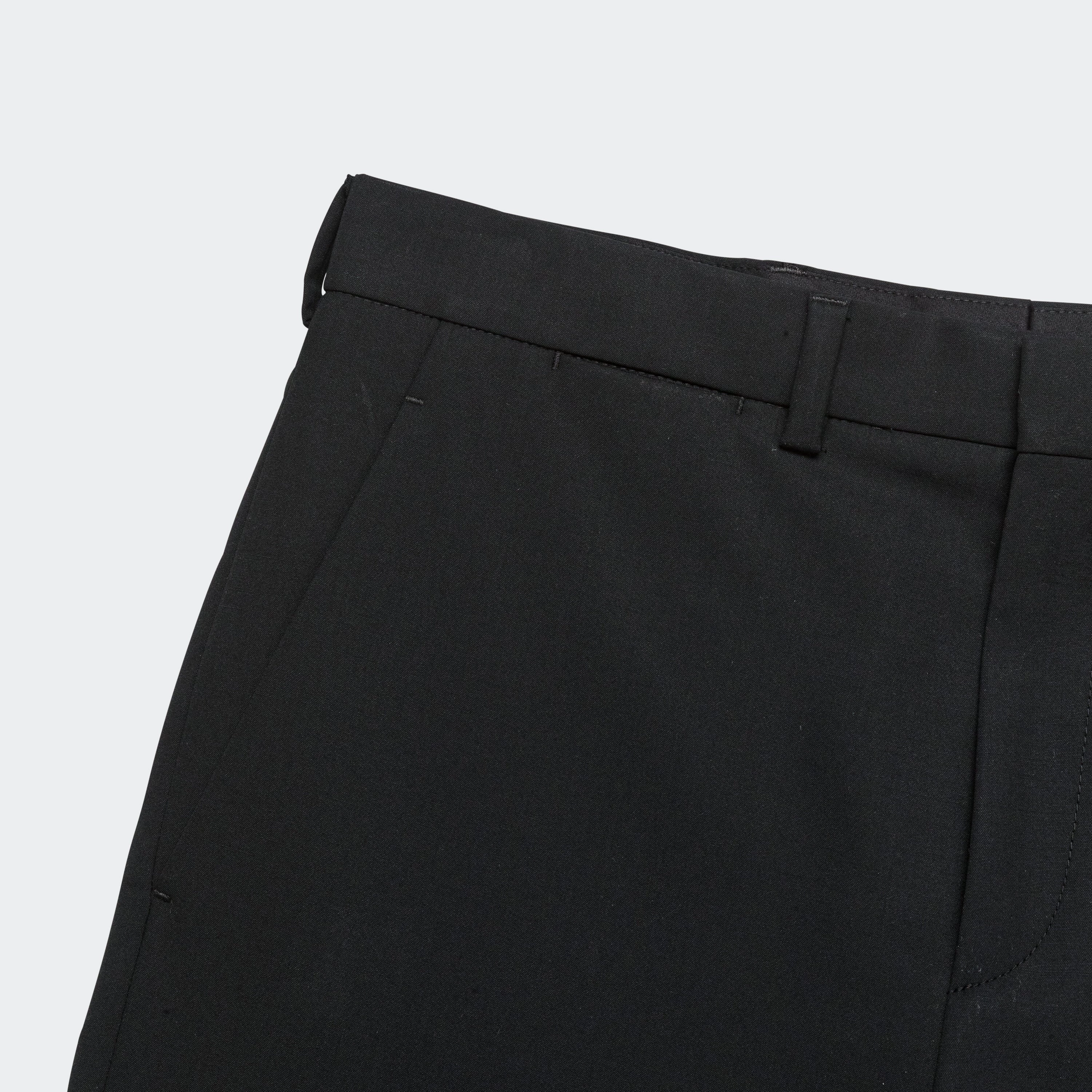 Popeline Wool Trousers - Black