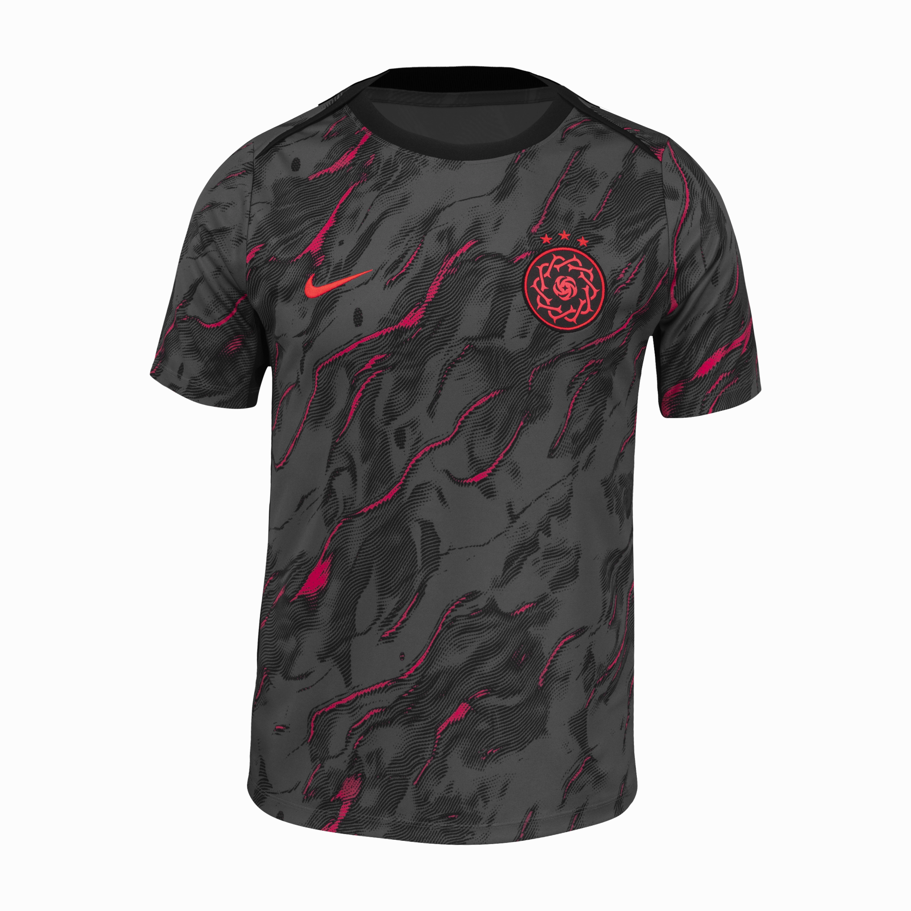 Portland Thorns Pre-Match 2025 Straight Fit Nike Stadium Shirt