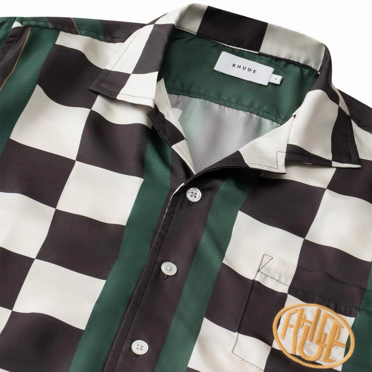 Race Flag Shirt 'Forest Black White'