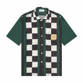Race Flag Shirt 'Forest Black White'