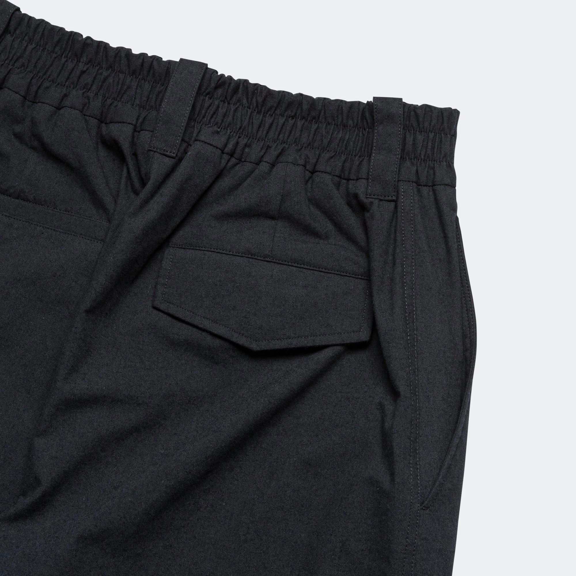 Relaxed Trouser - Cotton Wool Plainweave Black