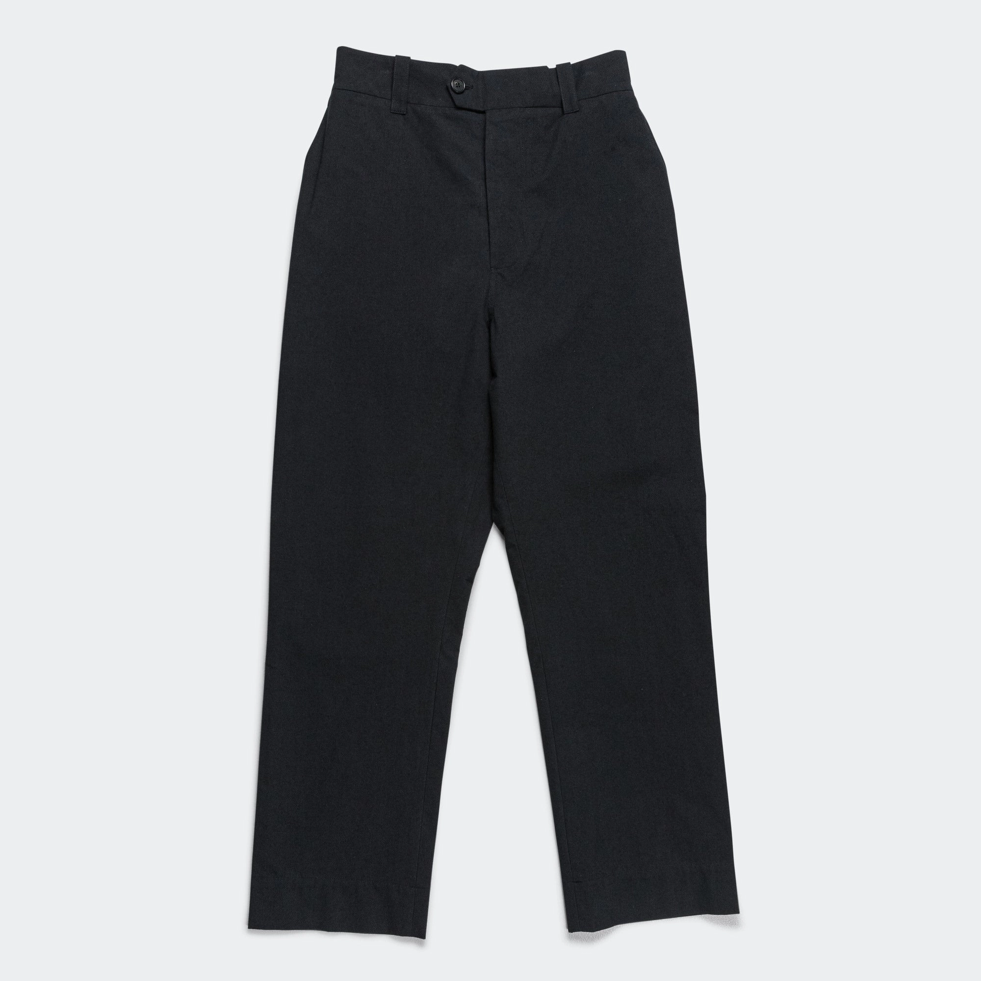 Relaxed Trouser - Cotton Wool Plainweave Black
