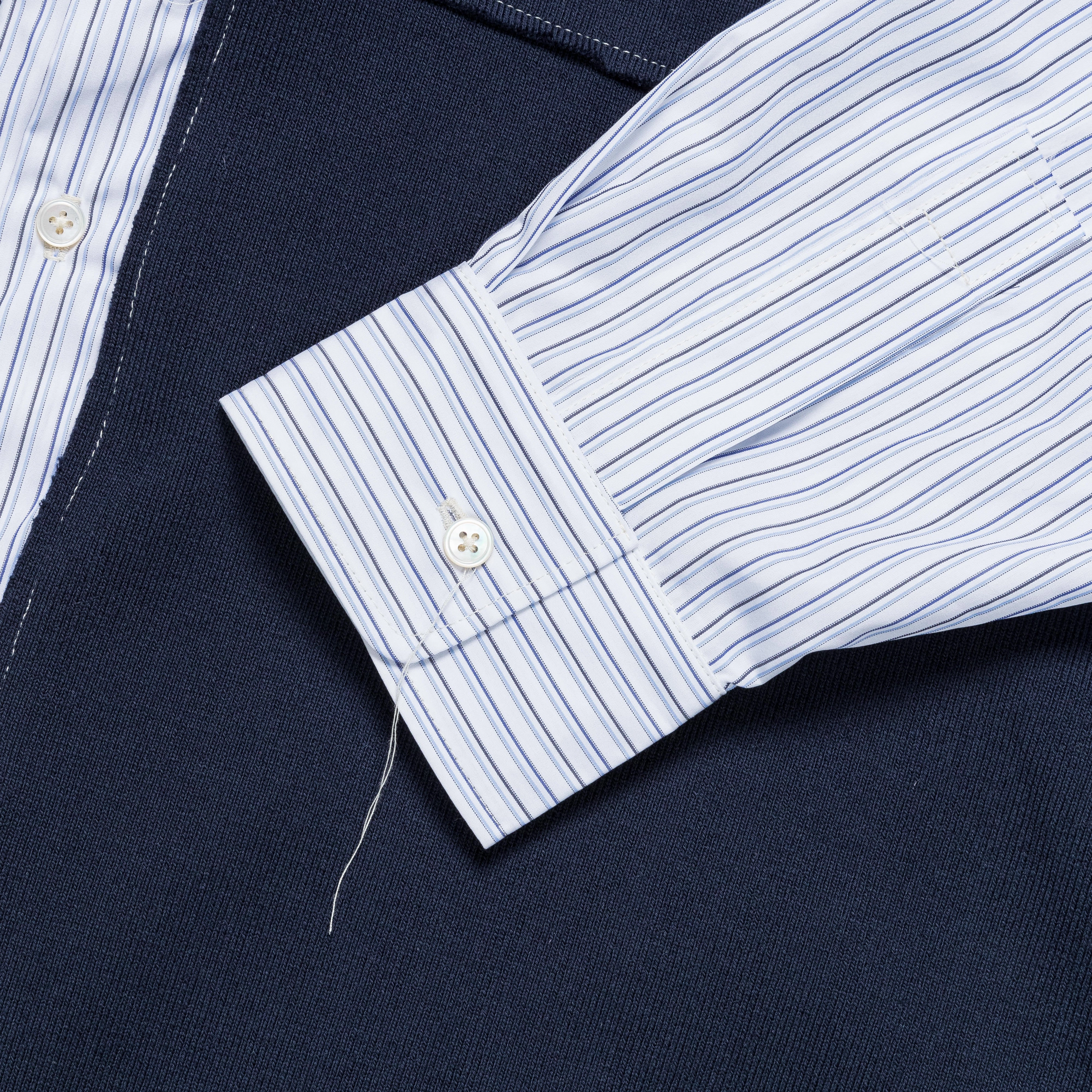 Research Rib Piece Shirt - Blue