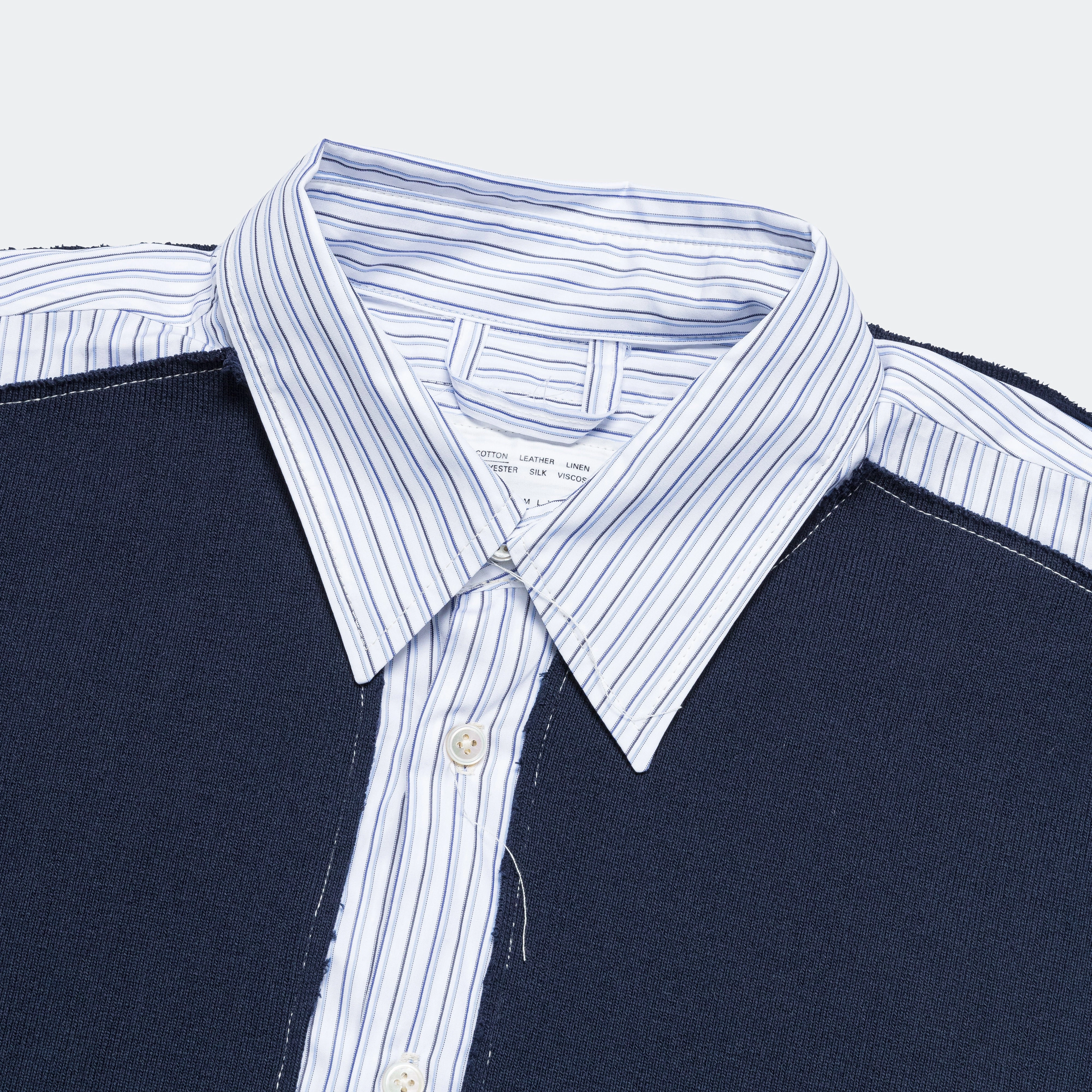 Research Rib Piece Shirt - Blue