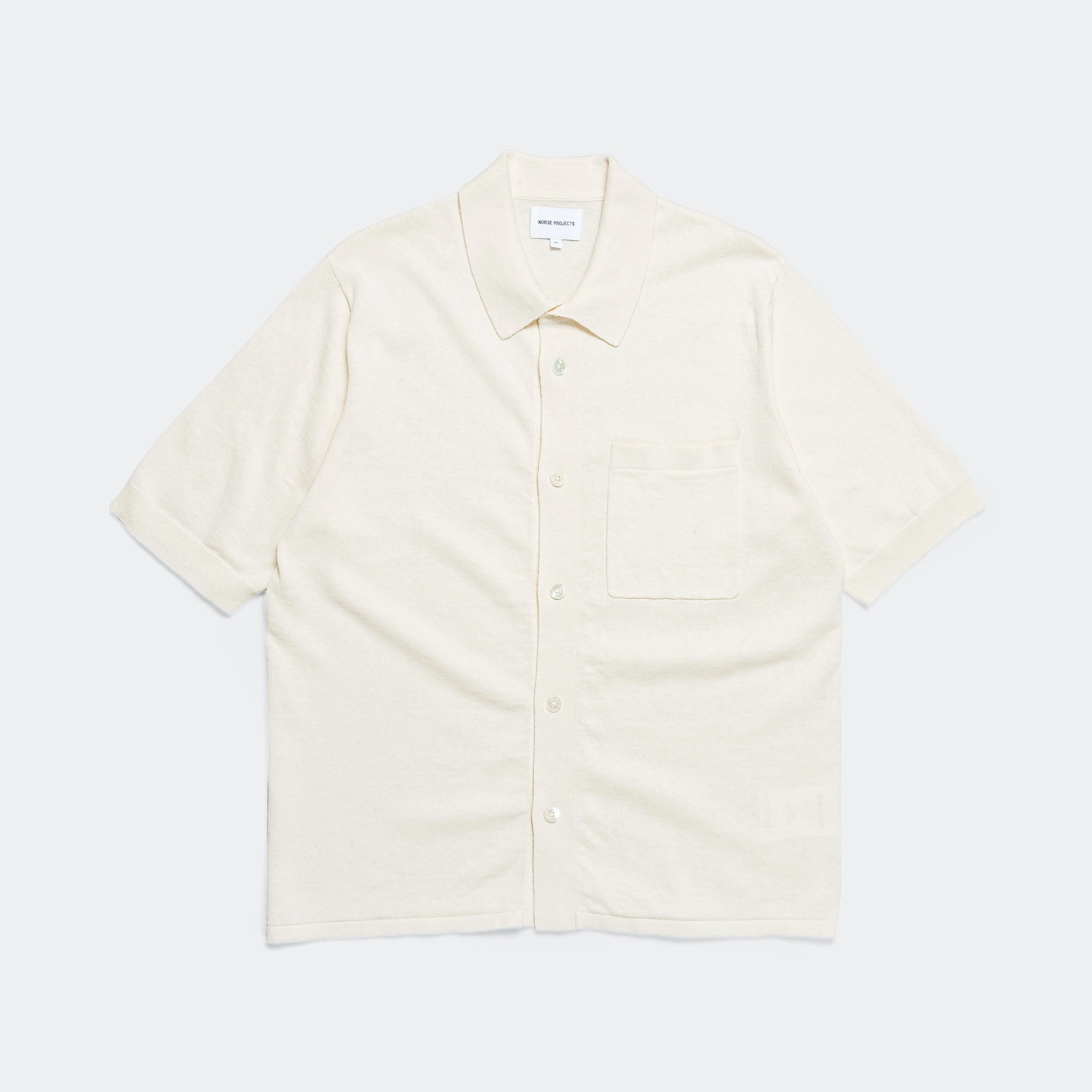 Rollo Cotton Linen SS Shirt - Kit White