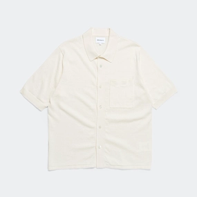 Rollo Cotton Linen SS Shirt - Kit White