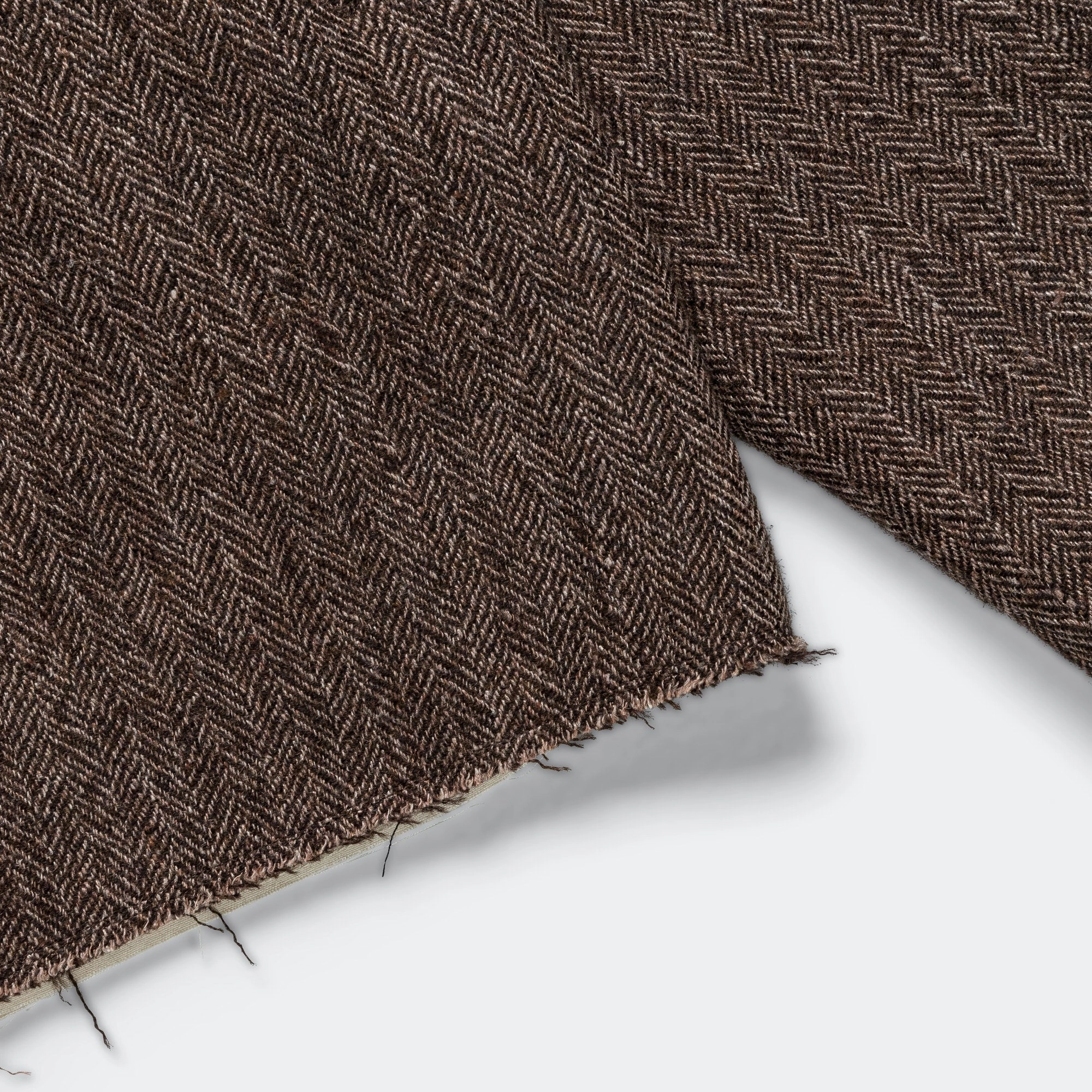 Simple Jacket - Brown Wool Herringbone
