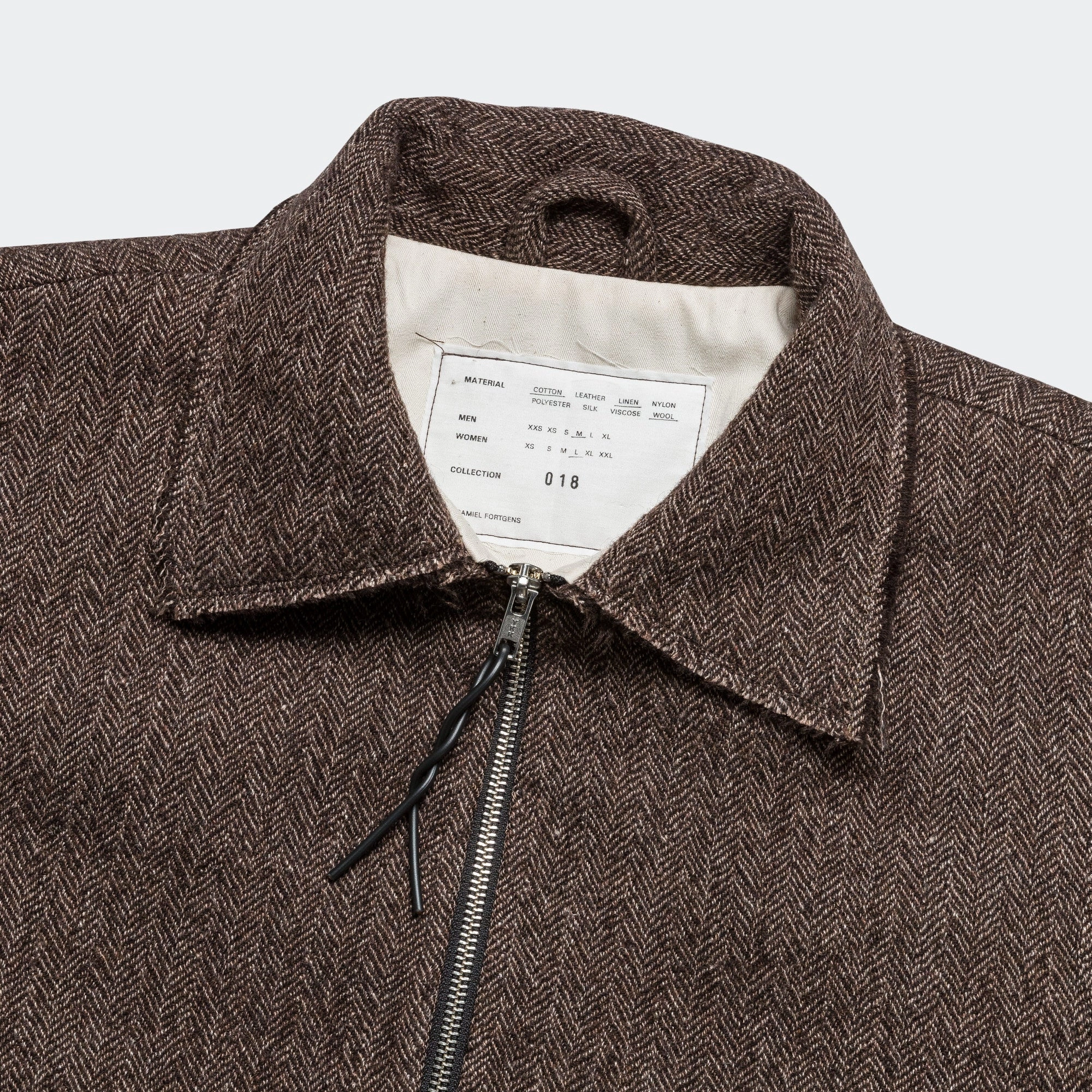 Simple Jacket - Brown Wool Herringbone