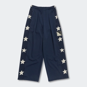 Smooth Jersey Stantman&woman Baggy Track Pants - Navy