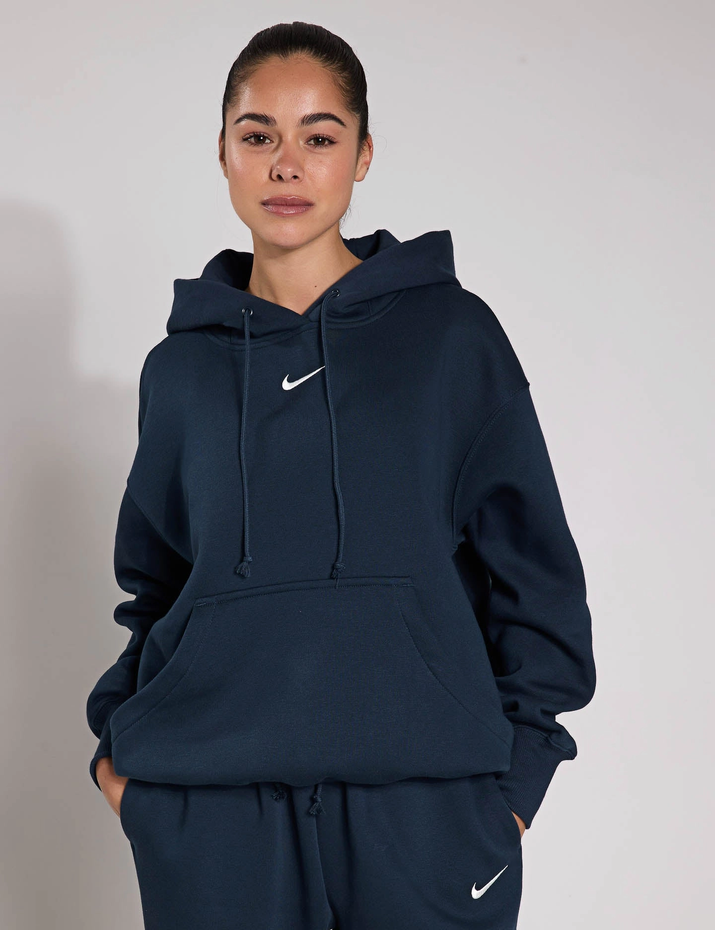 Sportswear Phoenix Fleece Oversized Hoodie - Armory Navy/Sail