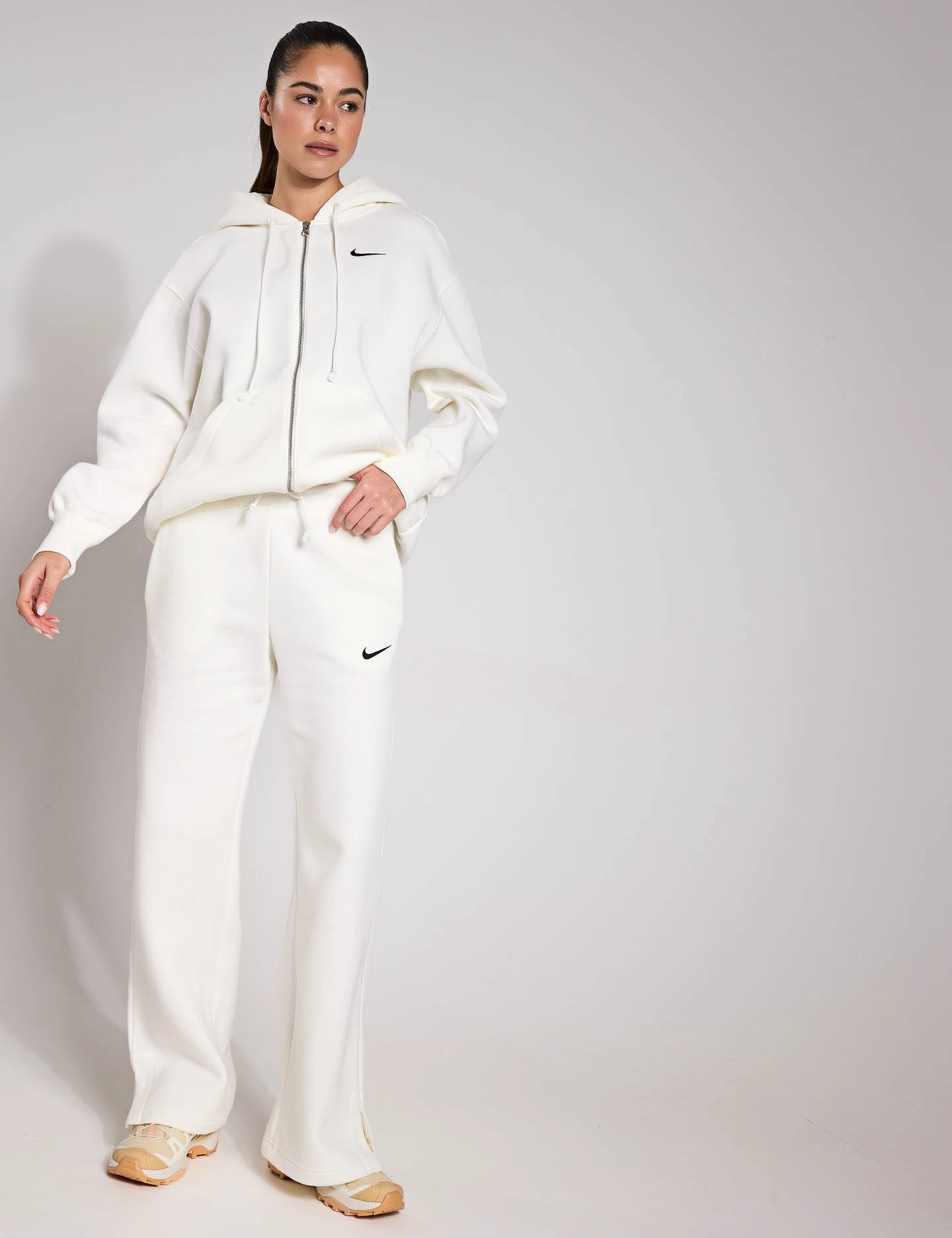 Sportswear Phoenix Fleece Tracksuit Bottoms - Sail/Black