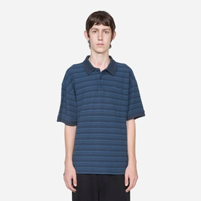 Surf Polo Shirt Stripe Neptune Blue