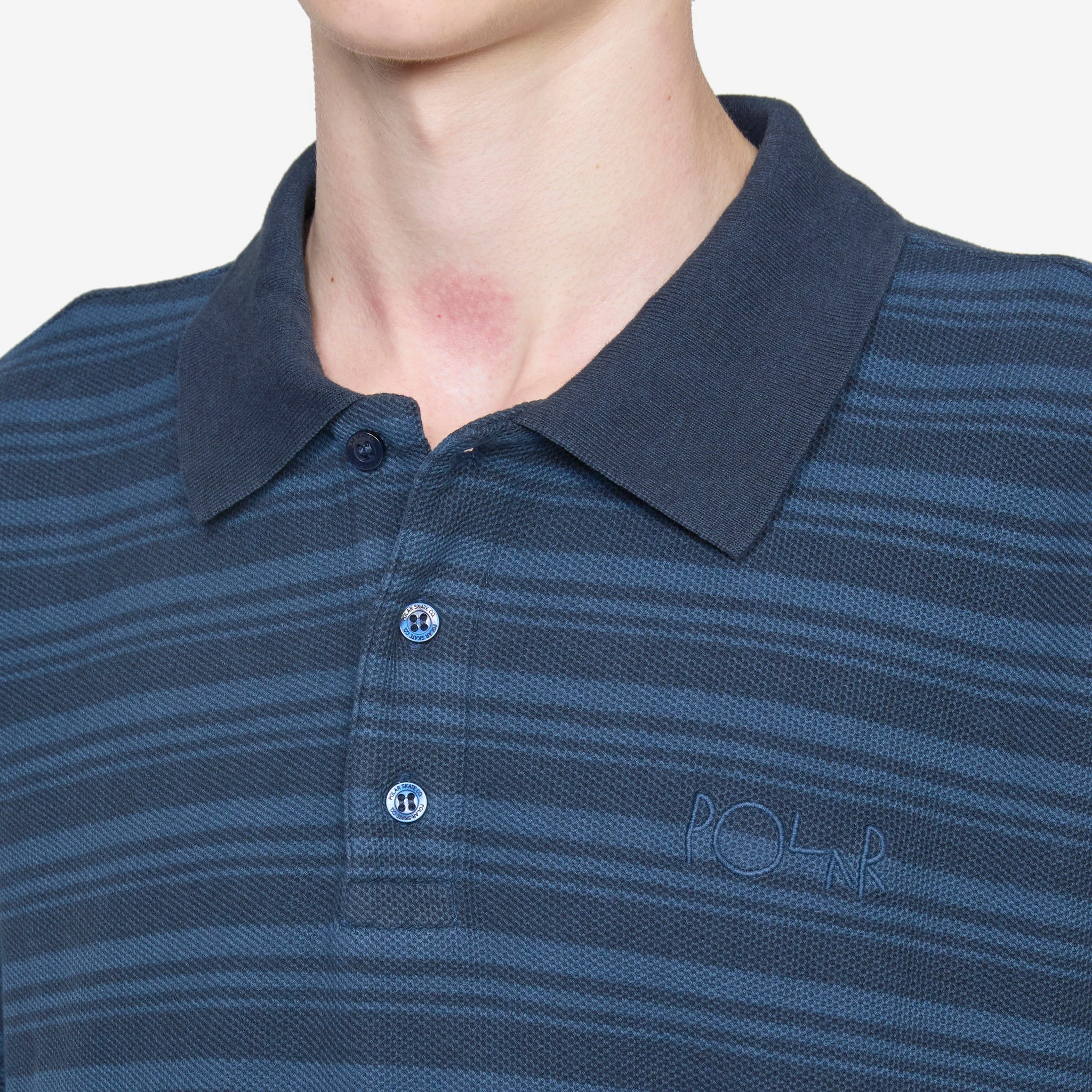 Surf Polo Shirt Stripe Neptune Blue