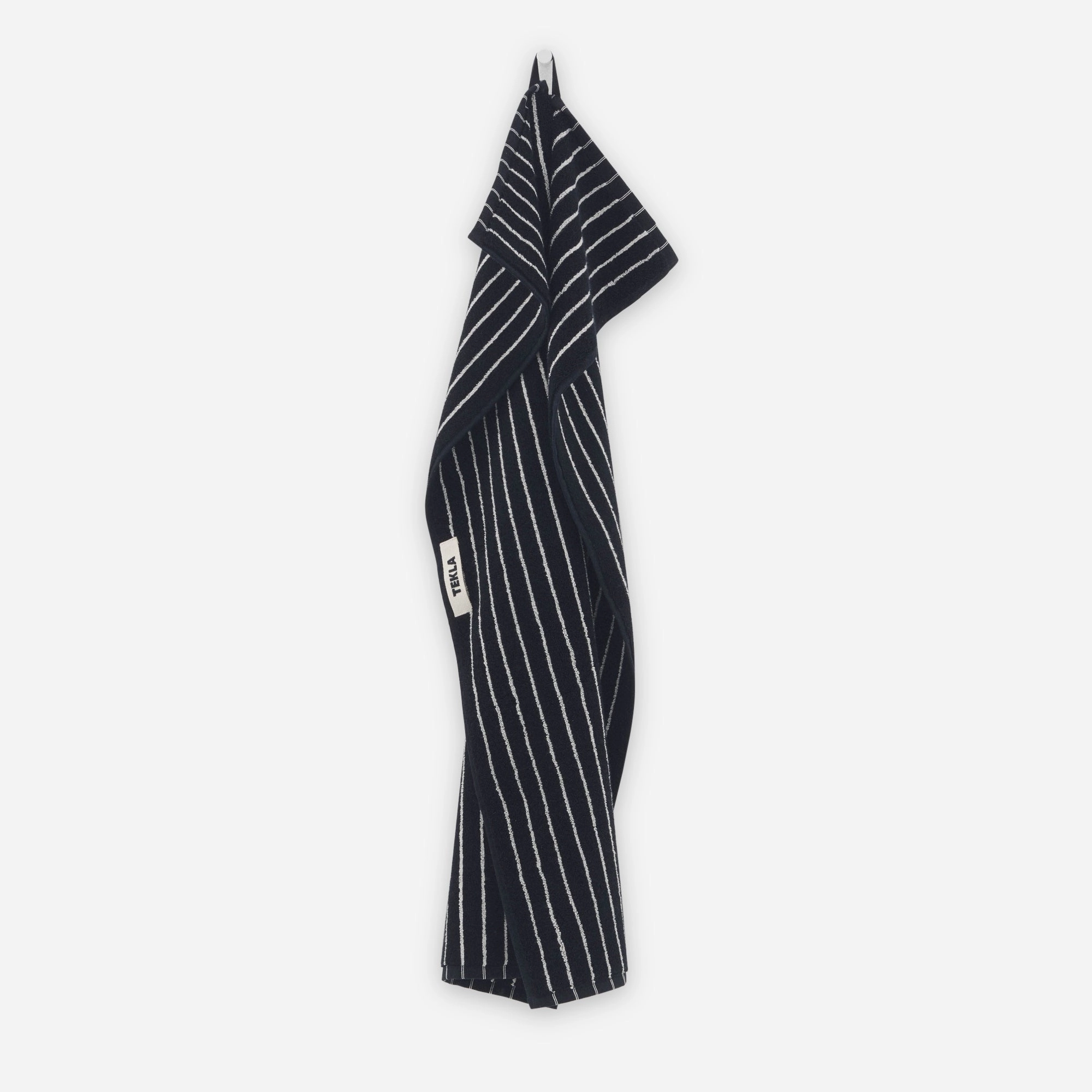 Terry Towel Black Stripes