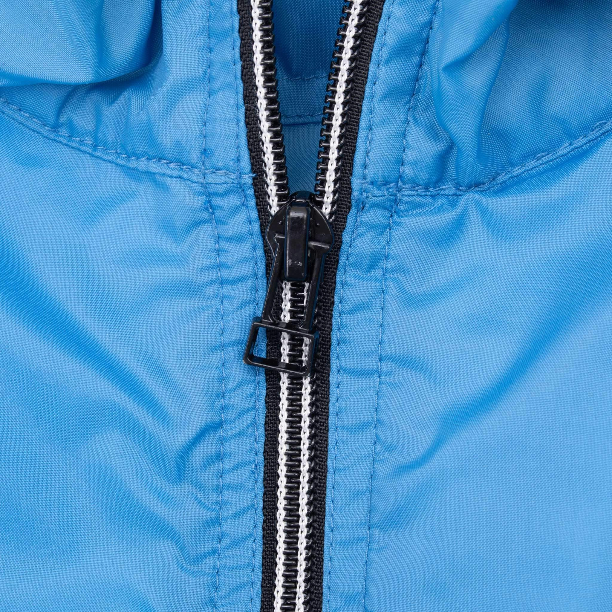 VINTAGE NIKE CLASSIC SWOOSH BLUE WINDBREAKER JACKET 1990S 2XL