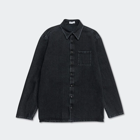 Washed Denim Shirt - Anthracite