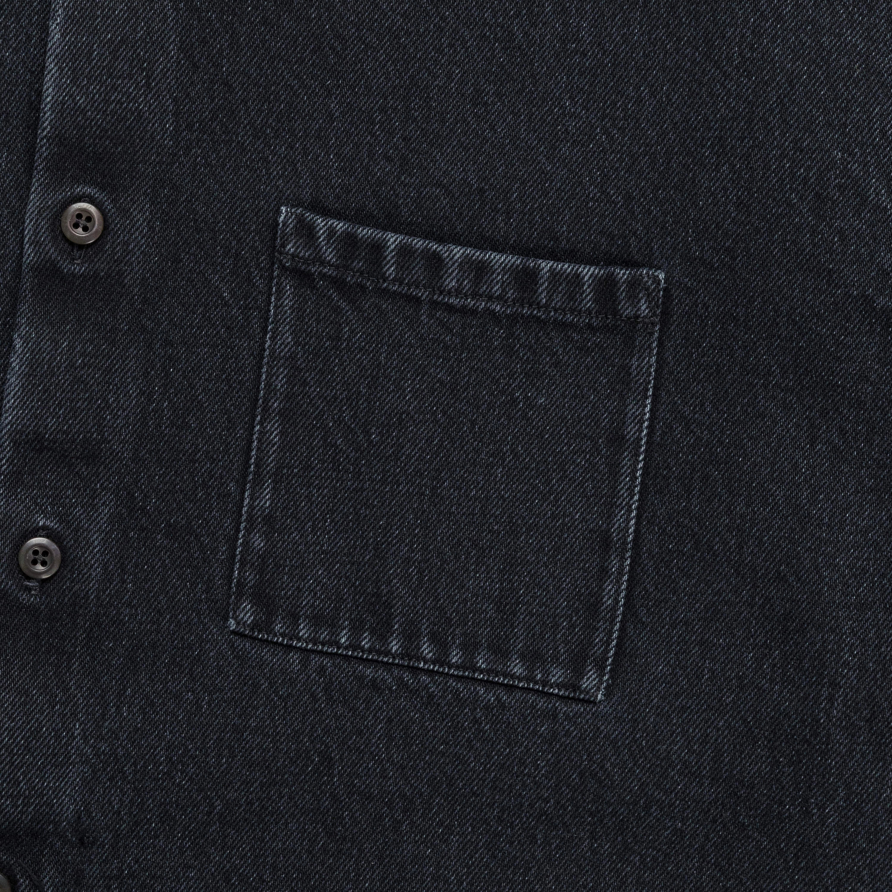 Washed Denim Shirt - Anthracite