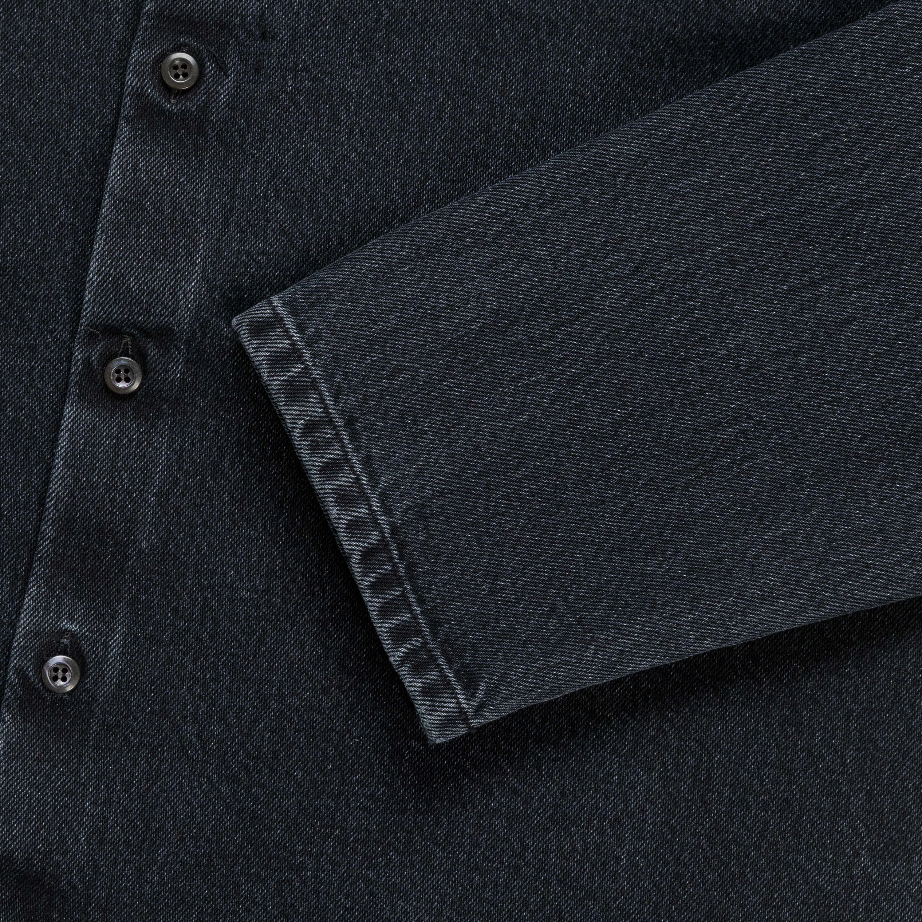 Washed Denim Shirt - Anthracite