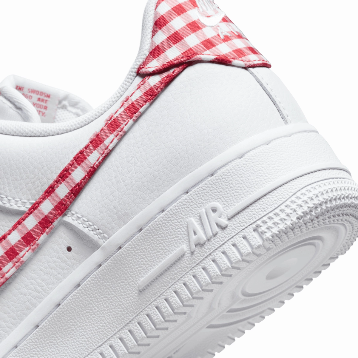 Wmns Air Force 1 '07 'Gingham Red'