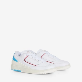 Women's Air Jordan 2 Retro Low White | Gym Red | Dk Powder Blue | Sail