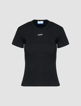 WOMEN'S OFF STAMP RIB TEE