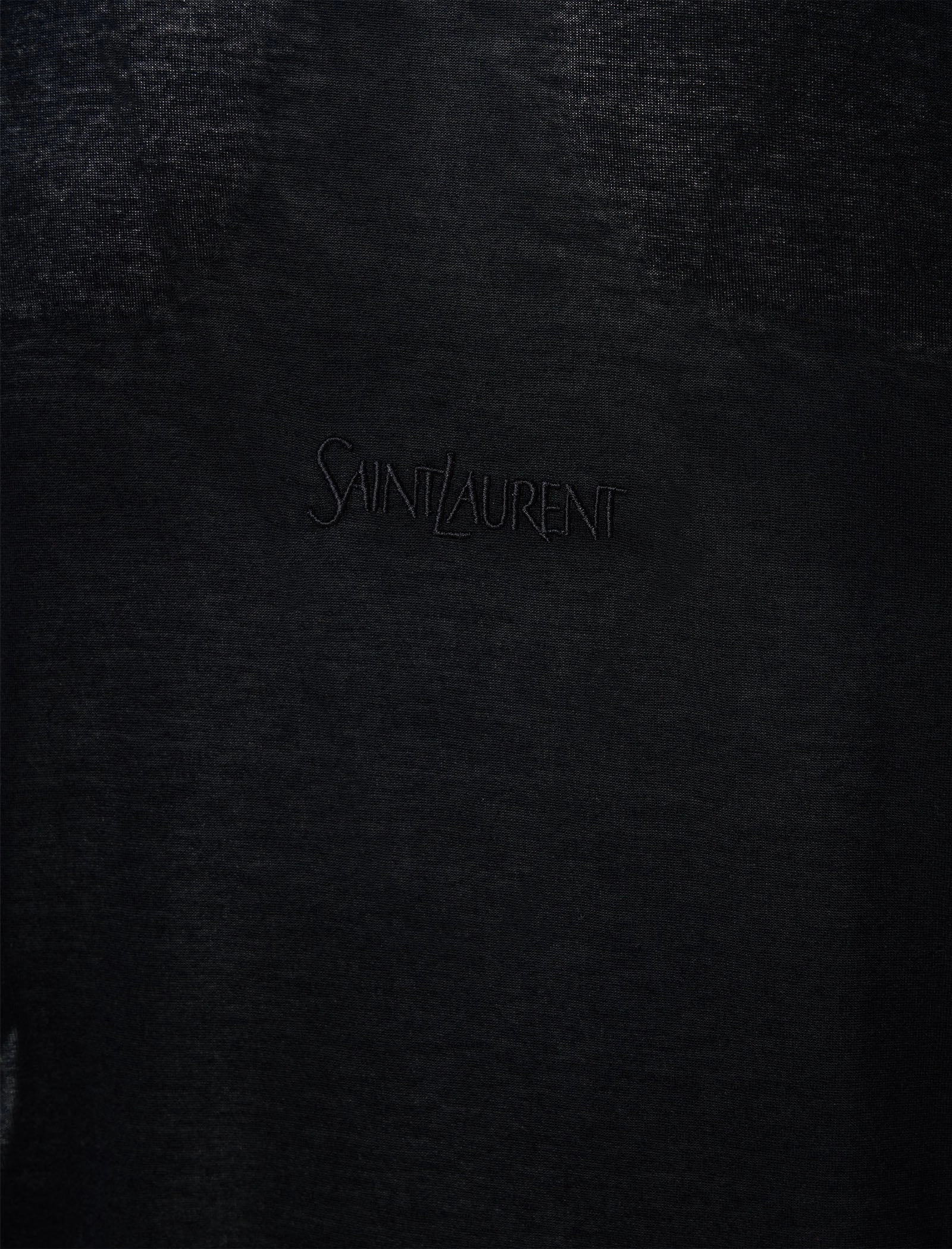 YSL ROUND COLLAR TEE