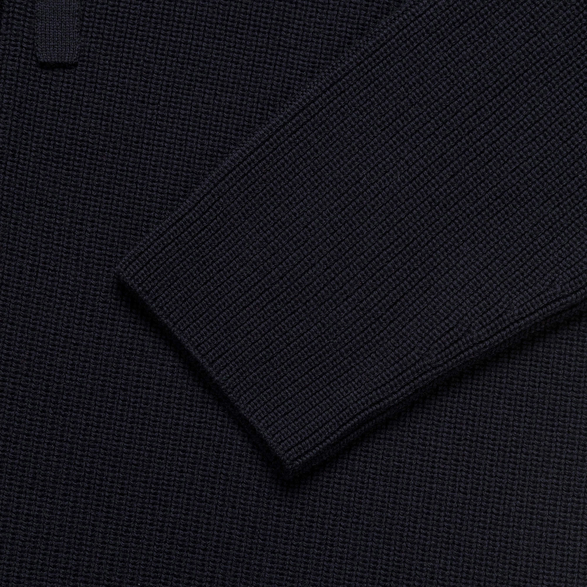 Zip Through Hoodie - Extrafine Merino Wool Ink